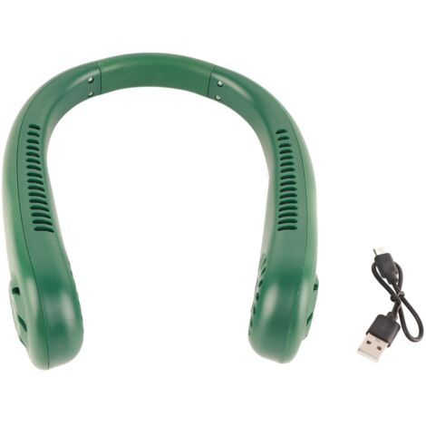Klingenloser Nackenventilator, 3 Geschwindigkeitsstufen, USB-aufladbar, tragbar für den Außenbereich