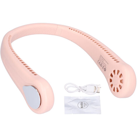 Klingenloser Nackenventilator, USB-aufladbar, leise für Sport, Outdoor-Aktivitäten, Zuhause, Studentenwohnheim