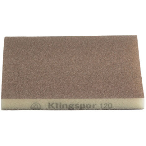 Klingspor 125282 SW 501 éponge abrasive, grain de corindon 220 96 x 123 x 12,5 mm 100 pc(s)