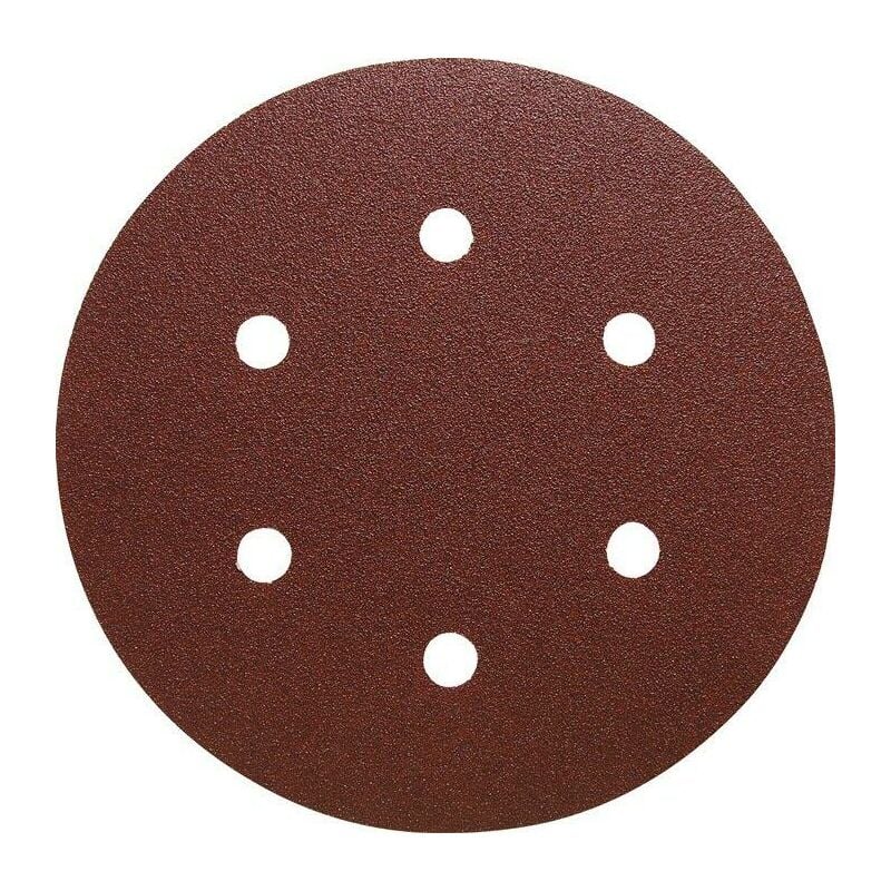 150mm 6 Hole Paper Sanding Discs 180G - Klingspor