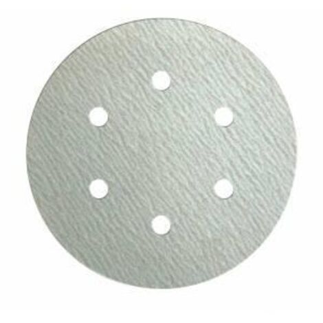 Klingspor 146948 Disques avec support de Papel avec fixation Velcro, PS 33 BK, grain 180, diamètre 150 mm, GL S3 Forme de Perforation