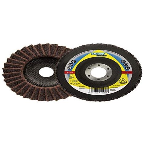 Klingspor 278498 SMT 800 Disco de Láminas Abrasivo de Fibra Sintética, Grueso, Marrón, 125 mm x 22.23 mm