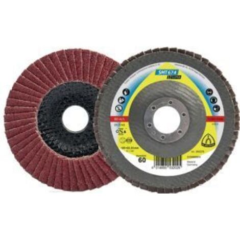 Klingspor 369259 SMT 674 Schleifmopteller Keramik, 125 x 22,23 mm Korn 40 gewölbt Durchmesser 125 mm