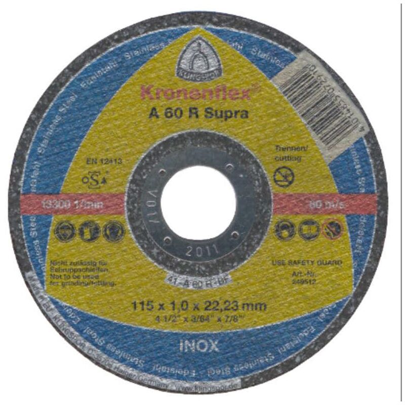 Klingspor - A60R 115mm Metal Slitting Disc 1mm