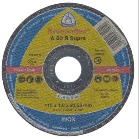 Klingspor A60R 115mm Metal Slitting Disc 1mm