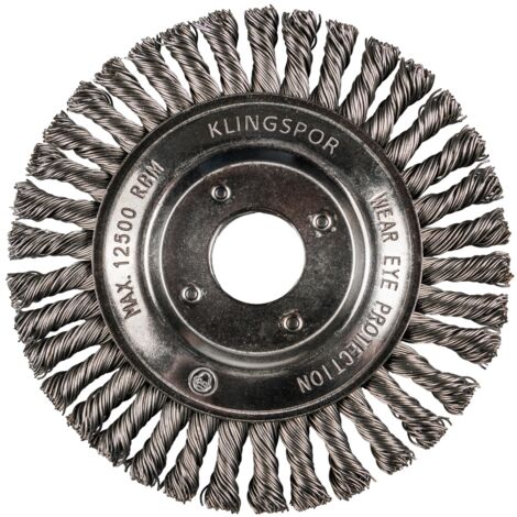 Klingspor BRP 600 Z Pipelinebürste gez. einreihig Anzahl Reihen 1, 115 x 6 x 22,23 mm 0,5 Stahl