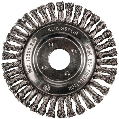 Klingspor BRP 600 Z Pipelinebürste gez. einreihig Anzahl Reihen 1, 125 x 6 x 22,23 mm 0,5 Stahl