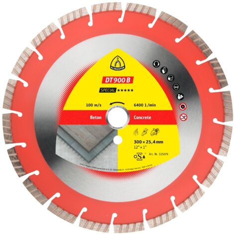 KLINGSPOR Diamanttrennscheibe DT 900 B Special, 300 x 25,4
