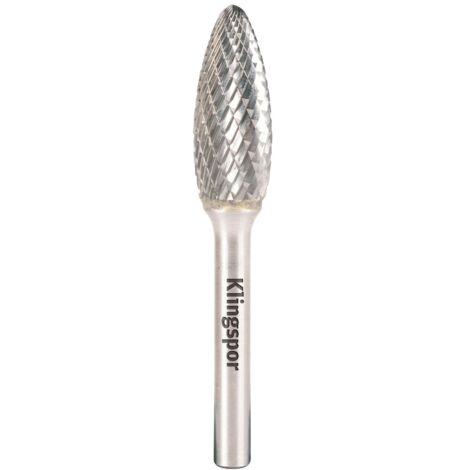 Klingspor HF 100 H Hartmetallfräser, 9,6 x 19 x 6 mm Kreuzverzahnung