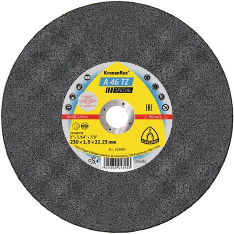 Klingspor Kronenflex A 46 TZ Special Trennscheiben 230 x 1,9 x 22,23 mm 25 Stück