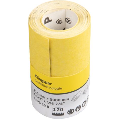 Klingspor PS 30 D Schleifrolle, 115 x 5000 mm, Korn 120 – Schleifpapier 267059