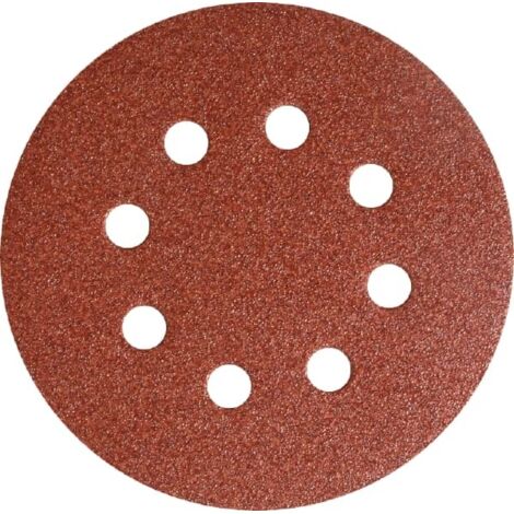 KLINGSPOR PS18EK - Discos abrasivos de 150 mm (6 agujeros) grano 120 con sistema de gancho y bucle KLING-ON y sistema FLH (paquete de 50)