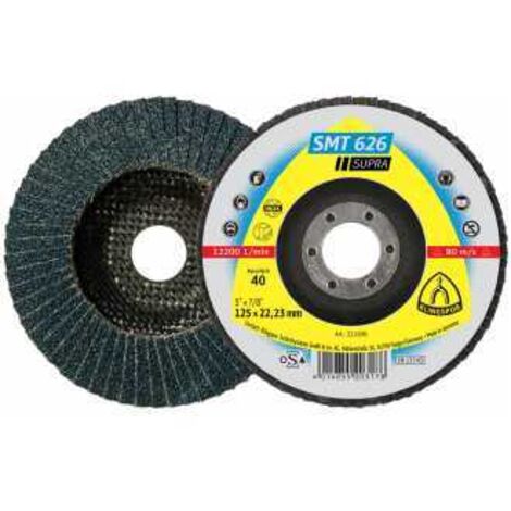 Klingspor SMT 626 Schleifmopteller 180 x 22,23 mm Korn 40 gewölbt