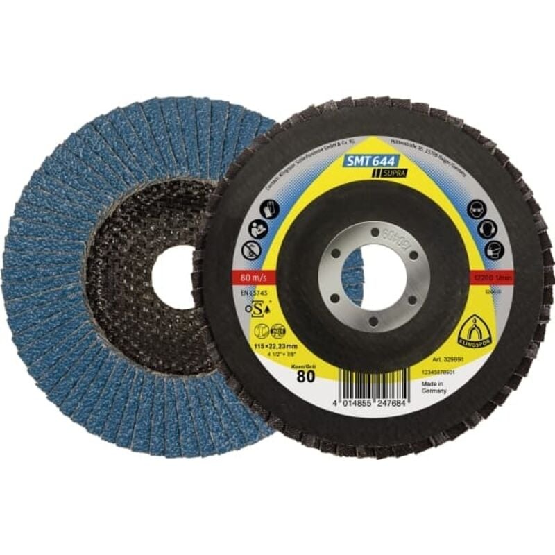 Image of Klingspor - smt 644 Schleifmopteller, 125 x 22,23 mm Korn 40 gerade 10 Stk