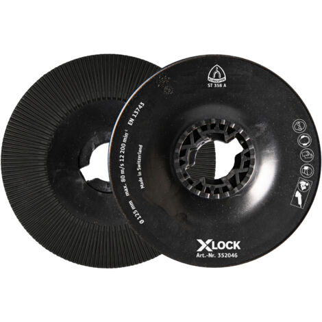 Klingspor ST358A FI-Stützteller gerippt, 115 mm X-LOCK