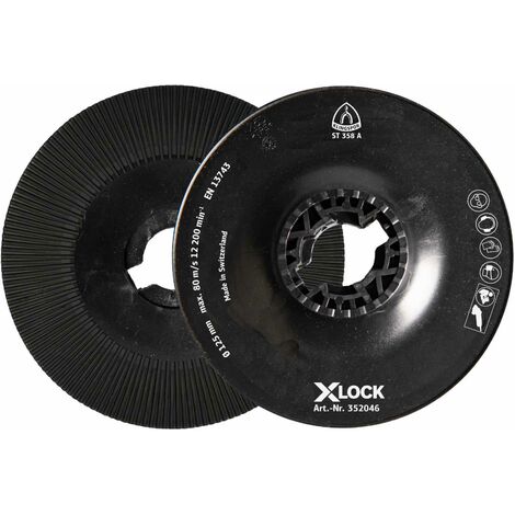 Klingspor ST358A FI-Stützteller gerippt, 125 mm X-LOCK