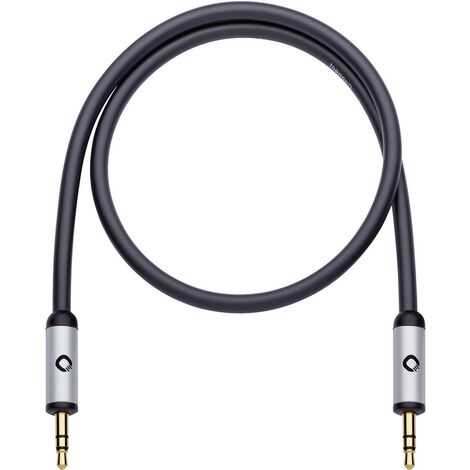 Klinke Audio Anschlusskabel [1x Klinkenstecker 3.5 mm - 1x Klinkenstecker 3.5 mm] 1.50 m Schwarz ver