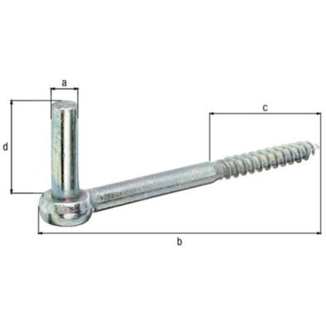 Kloben zum Einschrauben 13x165mm galv. verz. dickschichtpassiviert