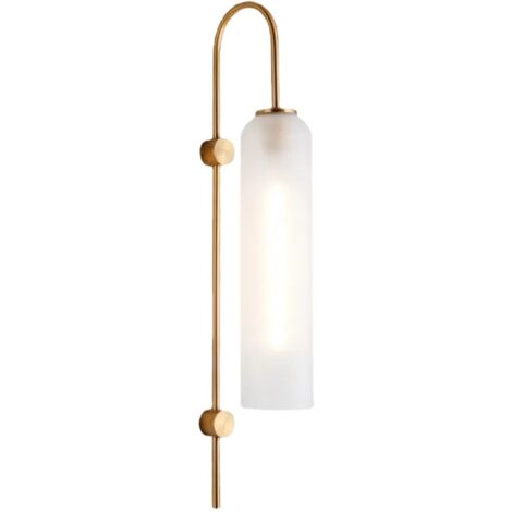 Klok - Lampada da parete 750x100 mm, 1xE27, Bianco, Ferro + Vetro