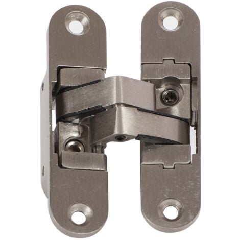 Cerniera invisibile "KLOSE Besser" in alluminio 3D - Colore Acciaio inox Satinato. Destra