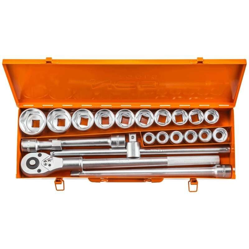 Tresice France - Coffret cliquet et douilles 3/4 21 pièces neo tools 08-061