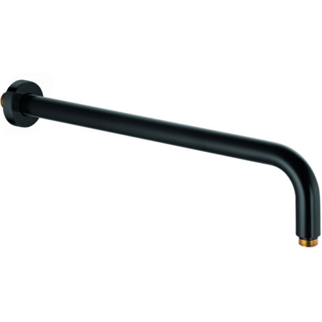 Kludi A-Qa - Brazo de ducha 40 cm, negro mate 6651439-00