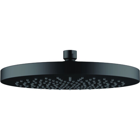 Kludi A-Qa - Soffione doccia, diametro 245 mm, nero opaco 6651139-00