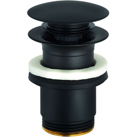 Kludi Accesorios - Kit de desagüe Push-Open, negro mate 1042639-00