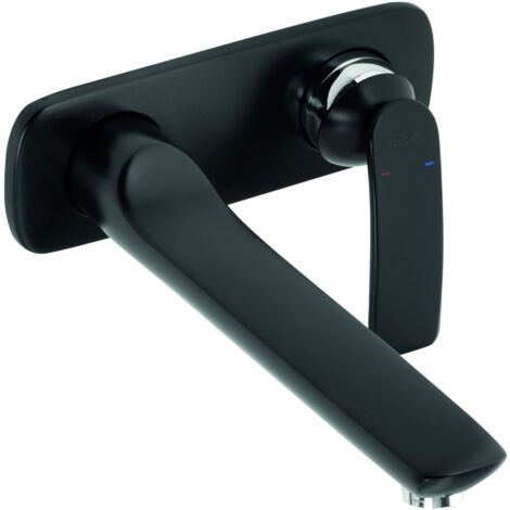 Kludi Balance - Miscelatore ad incasso per lavabo, montaggio a 2 fori, nero opaco 522478775