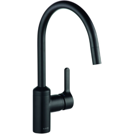 Kludi Bingo Star - Grifo de fregadero con salida extraíble, negro mate 428513978