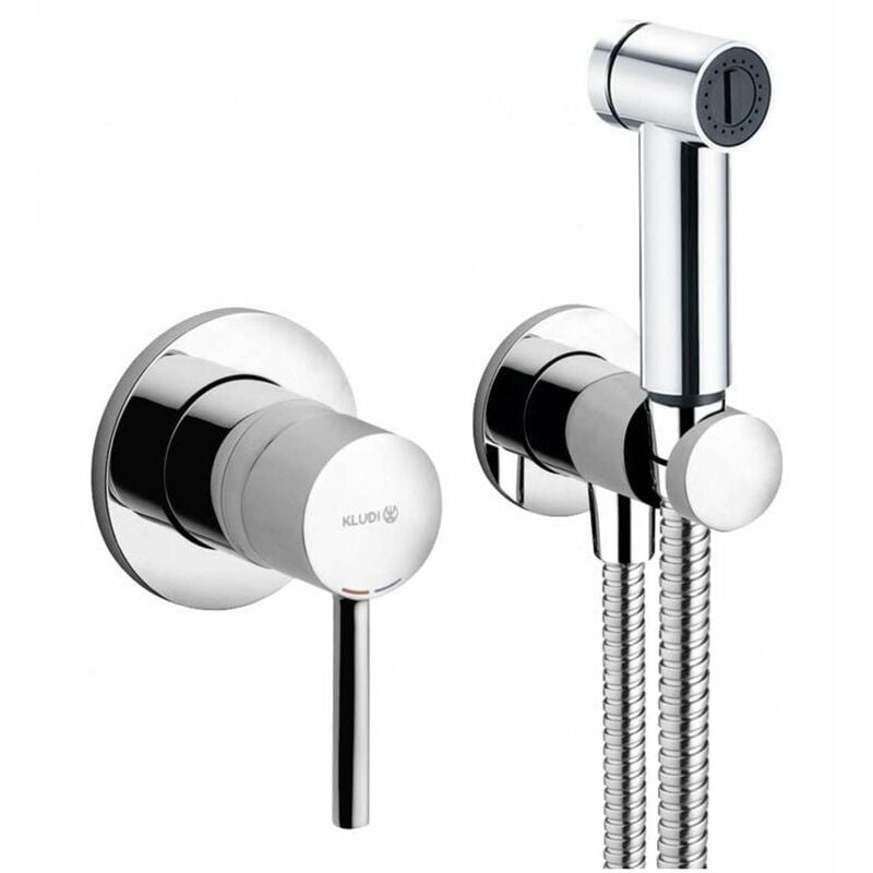 Kludi - Bozz - Ensemble mitigeur encastré avec douchette de bidet, chrome 389980576