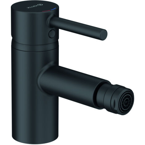 Kludi Bozz - Grifo de bidé con desagüe, negro mate 385333976