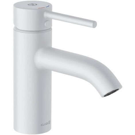 Kludi Bozz - Mitigeur de lavabo avec bonde Push-Open, blanc mat 382665376