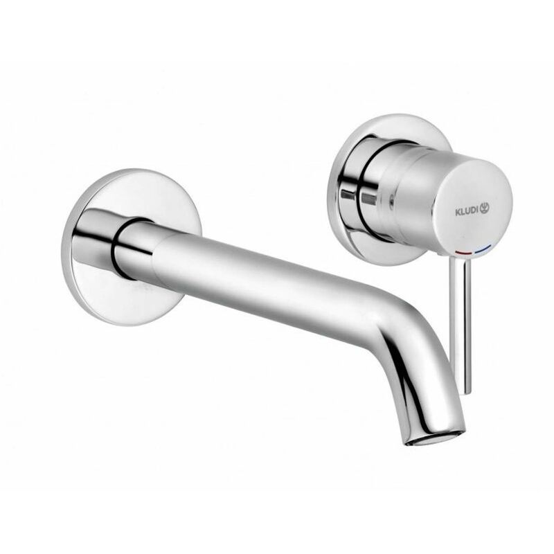 Kludi - Bozz - Mitigeur de lavabo encastré, 2 trous, chrome 382450576