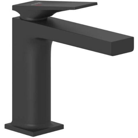 Kludi Decus - Waschtischarmatur mit Push-Open-Ablauf, EcoPlus, schwarz matt 542893975
