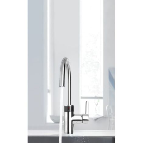 KLUDI E-GO elektronischer Spültisch-Einhandmischer mit Netzstecker chrom