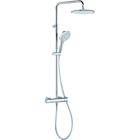 KLUDI FRESHLINE Thermostat Dual Shower System, douche de tête