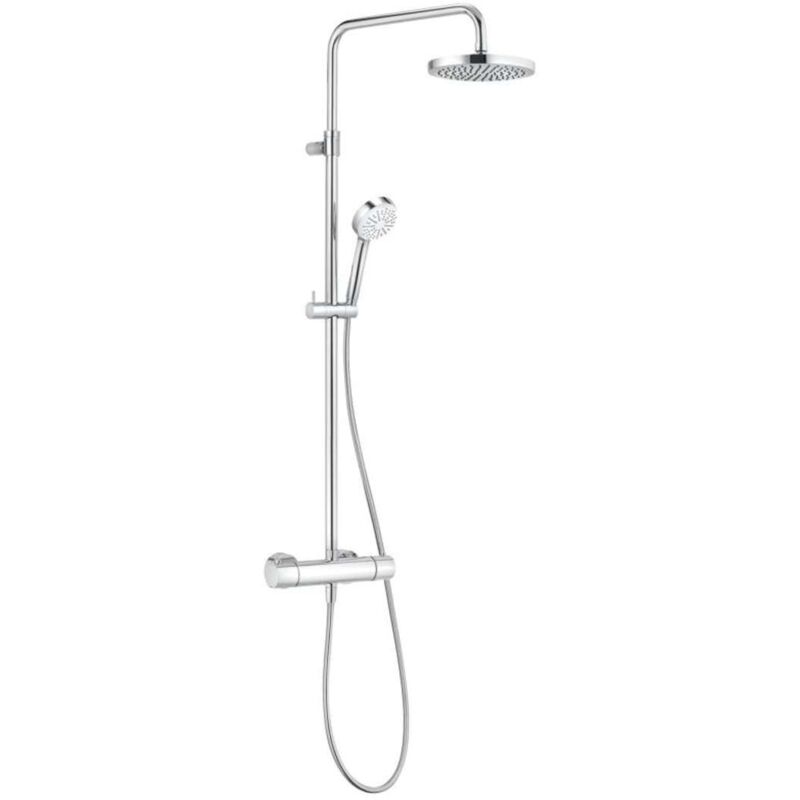 Kludi - Logo Thermostat Dual Shower System, Höhenverstellbare Und