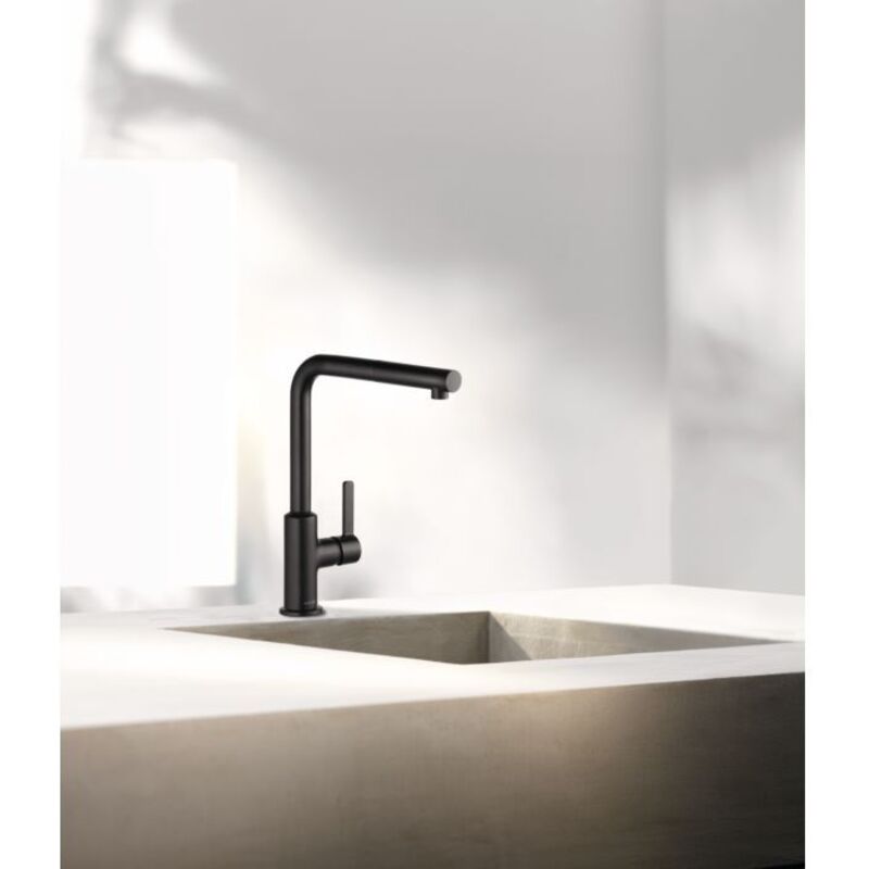 Kludi - L-ine s - Mitigeur d'évier, noir mat 408033975