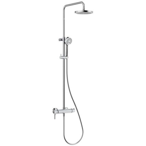 Kludi Logo - Duschsäule Dual Shower System mit Armatur, 20 cm, chrom 6808505-00