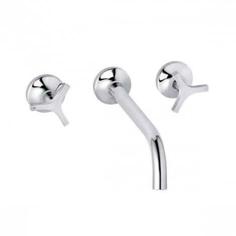 Kludi Nova Fonte - Mitigeur de lavabo encastré, 3 trous, chrome 201460539