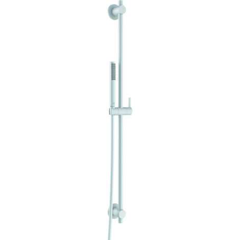 Kludi Nova Fonte - Set de douchette, barre de douche et flexible, blanc mat 2084053-15