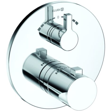 Kludi Nova Fonte thermostat de bain 208100515 raccord encastré, chromé