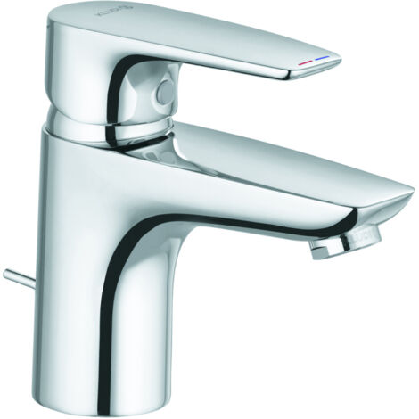 KLUDI PU & SOLID Miscelatore monocomando lavabo 75 con piletta metallica cromo, 343820575