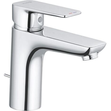 KLUDI PU & STYLE Mitigeur de lavabo 100 avec garniture de vidage métallique chromé, 402900575