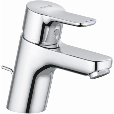 Kludi Pure&Easy - Grifo de lavabo con desagüe plástico, cromo 372850565