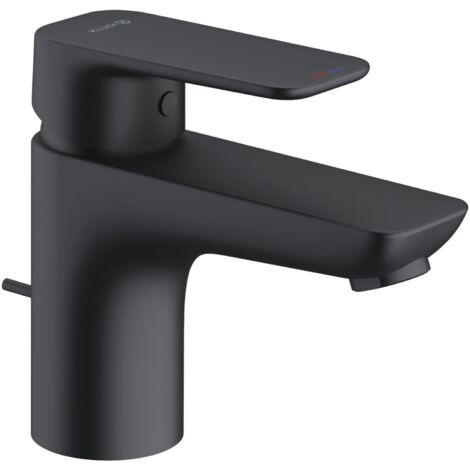 Kludi Pure&Style - Waschtisch-Einhebelmischer mit Ablaufgarnitur, schwarz matt 403823975