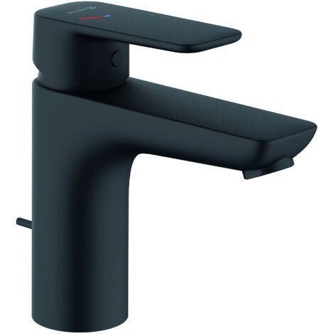Kludi Pure&Style - Waschtischarmatur, mit Ablauf, EcoPlus, schwarz matt 402933975