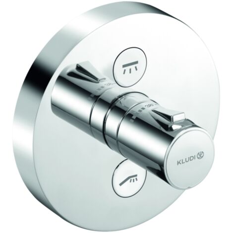 Kludi Push - Thermostatisch- Duschunterputzarmatur, für 2 Verbraucher, verchromt 389120538