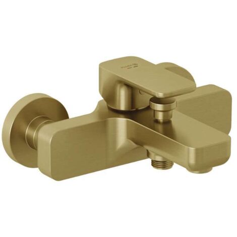 Kludi Renon - Grifo de bañera, oro cepillado 42691N075